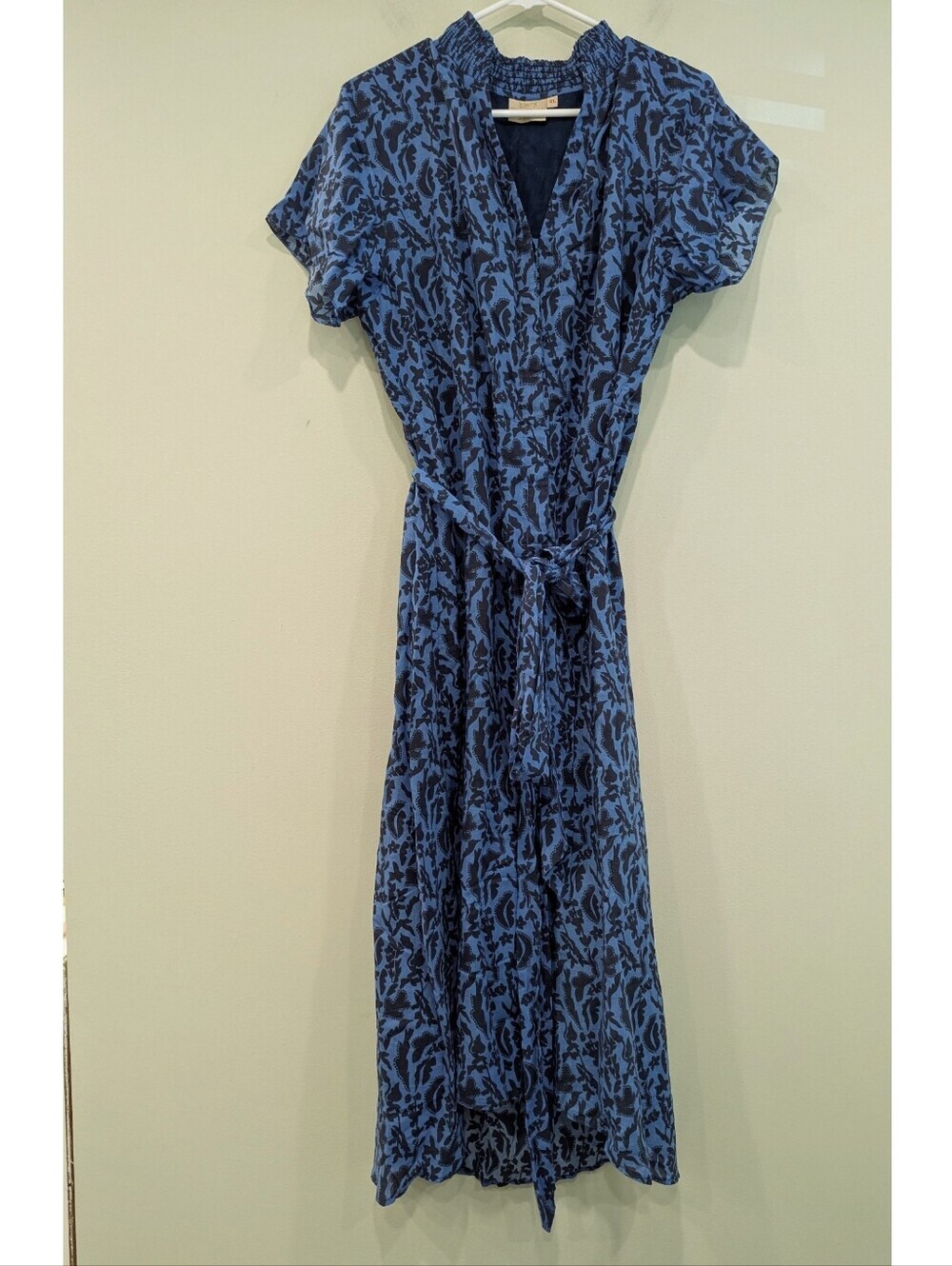 Rungolee Cecilia Cotton Maxi Tie Waist Dress Size XL